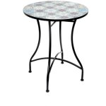 Meublorama - table de jardin ronde bistrot collection porto ? mosaïque décorative ? métal noir ? Ø60xh71 ... Meublorama - table de jardin ronde bistrot collection porto ? mosaïque décorative ? métal noir ? Ø60xh71 ...