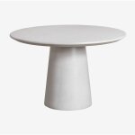Sklum - table de jardin ronde 120 cm en ciment noemi