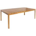 Table de jardin senora acacia naturel avec coins arrondis. 10 places. 200 x 100 x 75 cm