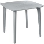 Table de jardin en mati�re synth�tique 4 places r�sistante aux intemp�ries meuble patio terrasse ext�rieur ...
