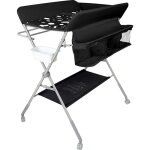Skecten - table  langer pour bb avec roues, station  langer pliante portable  hauteur rglable avec ...