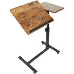 Table de lit rglable pour ordinateur portable en roulettes, support inclinable, 60 x 34. 5 x 58 / 90 ...