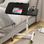 Table de lit réglable avec roulettes, support inclinable pour ordinateur portable, table de lit médicale, ... Table de lit réglable avec roulettes, support inclinable pour ordinateur portable, table de lit médicale, ...