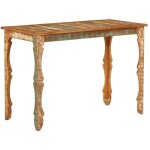Table à manger 110x52x76 cm bois massif de récupération Table à manger 110x52x76 cm bois massif de récupération