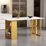 Modfu - tables  manger 160 x 80 x 78 cm, table de rangement ouverte, table basse dcontracte, pieds ...