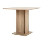 Argonauta - gustave table a manger carree de 2 a 4 personnes classique decor chene - l 80 x l 80 cm