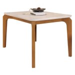 Beaux meubles pas chers - table  manger 4 - 6 personnes chne et blanc dessus verre l 136 h 80 p 90 ...