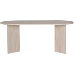 Table � manger 8 personnes effet travertin - beige - sam