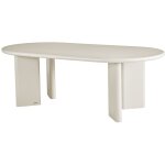 Table � manger 8 personnes en mdf - beige - maruza