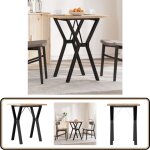 Table à manger cadre en y 60x60x75, 5cm bois de pin massif acier - table à manger - table ronde - table ... Table à manger cadre en y 60x60x75, 5cm bois de pin massif acier - table à manger - table ronde - table ...
