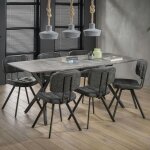 Pier import - table à manger contemporaine effet béton 190 cm helsinki Pier import - table à manger contemporaine effet béton 190 cm helsinki