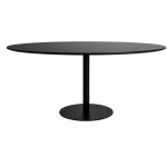Table  manger design noire ovale l170 cm halia