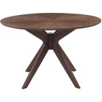Table � manger design ronde noyer d120 cm dielli