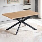 Table  manger extensible 180 - 240 cm pieds en mtal noir - venter