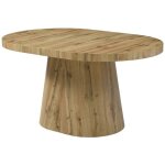 Vente - unique - table  manger extensible 6  + 12 personnes en mdf - naturel clair - cloeva