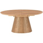 Table � manger extensible 6 � 8 personnes ovale en bois - bois clair - cami