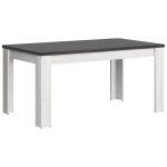Petits - meubles - table à manger extensible 6 à 8 places duck blanc et bois foncé Petits - meubles - table à manger extensible 6 à 8 places duck blanc et bois foncé