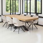 Table � manger extensible bois massif 200 / 300 cm melbourne