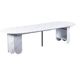 Table � manger extensible  julie  110 - 310cm blanc