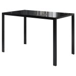 Table  manger grand, noir, 120 x 75 cm, vicco