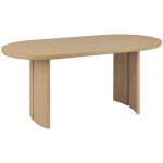 Atmosphera - table  manger lousada bois 180x90cm crateur d'intrieur