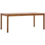 The living store - table  manger marron miel 180x90x73 cm bois de pin - table  manger - table en bois ...