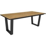 Table � manger, meuble salle � manger, 194x90x74cm, pour 10 personnes, meubles de salon, style industriel, ...