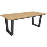 Table � manger, meuble salle � manger, 194x90x74cm, pour 10 personnes, meubles de salon, style moderne, ...