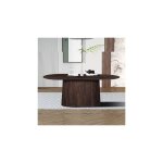 M&s - table à manger ovale 200x100x76 cm en manguier marron foncé - maguel M&s - table à manger ovale 200x100x76 cm en manguier marron foncé - maguel