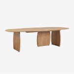 Table � manger ovale 260x120 cm en bois de manguier agathe sklum
