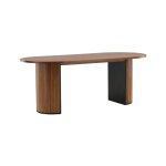 Paris prix - table à manger ovale 'bianca' 200cm noyer Paris prix - table à manger ovale 'bianca' 200cm noyer