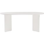 Table � manger ovale blanche 8 pers. 180 cm - suna