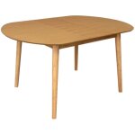 Table à manger ovale extensible bois d'hévéa et placage chêne naturel 4 - 6 places - 110 / 140 x 100 ... Table à manger ovale extensible bois d'hévéa et placage chêne naturel 4 - 6 places - 110 / 140 x 100 ...