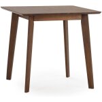 Table à manger pomago 80x80 cm couleur noyer Table à manger pomago 80x80 cm couleur noyer
