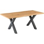 Table à manger à rallonge 4 - 6 places 140 / 180 x 90 cm plateau en mdf pieds en métal noir bronson Table à manger à rallonge 4 - 6 places 140 / 180 x 90 cm plateau en mdf pieds en métal noir bronson
