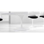 Pegane - table à manger, table de repas rectangulaire en métal et marbre coloris blanc - longueur 180 ... Pegane - table à manger, table de repas rectangulaire en métal et marbre coloris blanc - longueur 180 ...