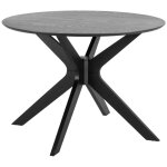 Furniture to go - table à manger ronde 105x75 cm décor chêne noir Furniture to go - table à manger ronde 105x75 cm décor chêne noir