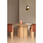 Sklum - table  manger ronde en bois (120 cm) athena