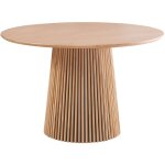 Homifab - table à manger ronde en bois 4 personnes - diamètre 120 cm - ada Homifab - table à manger ronde en bois 4 personnes - diamètre 120 cm - ada