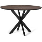 Giner y colomer - table � manger ronde en bois de teck recycl�, diam�tre 120 cm