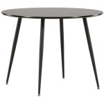 Table � manger ronde  plaza  100cm noir