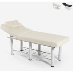 Table de massage 2 zones professionnel centre esthtique welly - blanc