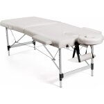 Table de massage pliante professionnelle 2 section, lit de massage portable 185x70 cm, 2 zones de dossier ...