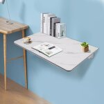 Table murale pliante bureau plateau de table 80x50 cm en blanc table pliante table de salle  manger ...