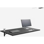 Table murale pliante pour cuisine bureau 120x60cm jeremy - noir