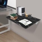 Table murale pliante pour salle  manger, table pour ordinateur portable, peu encombrante avec supports, ...