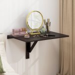 Table murale rabattable table murale de cuisine pliante bureau mural pliant en bois de pin mdf m�tal ...