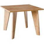 Table olen 90x90 cm pour cuisine, salon, salle � manger, ch�ne craft