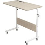 Sinbinta - table d'ordinateur pour ordinateur portable réglable en hauteur avec roulettes, 80 40 cm - ... Sinbinta - table d'ordinateur pour ordinateur portable réglable en hauteur avec roulettes, 80 40 cm - ...