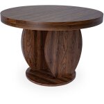 Table ovale extensible l110 - 260cm icarios avec pieds design bois noyer Table ovale extensible l110 - 260cm icarios avec pieds design bois noyer